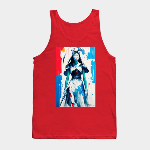 Asian warrior woman 3 Tank Top by Stades